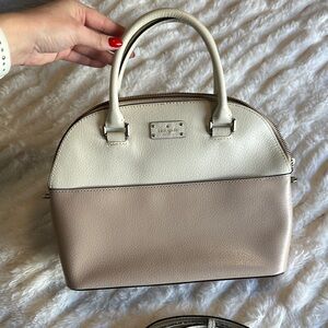 Kate Spade Cream and Tan Handbag